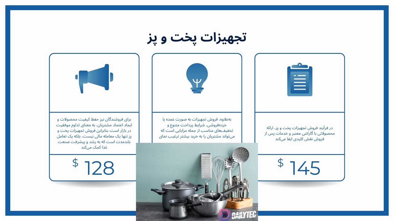 انتخاب تجهیزات پخت و پز