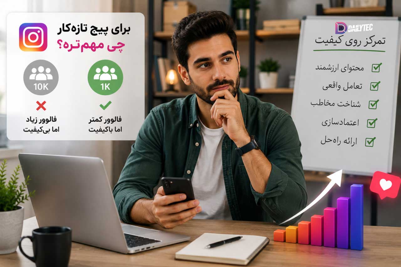 تعداد فالوور مناسب پیج تازهکار